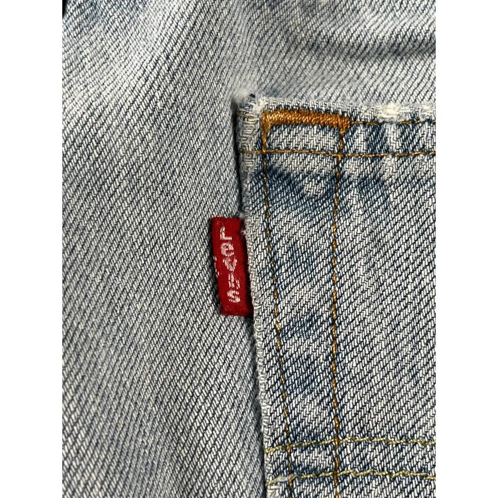 Levi's 511 Jeans Mens 30X30 Blue Denim Cotton Stretch Light Wash Straight Leg